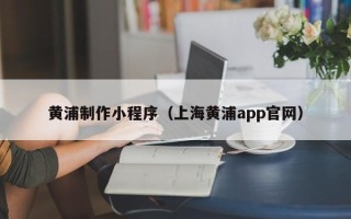 天津黄浦制作小程序（上海黄浦app官网）