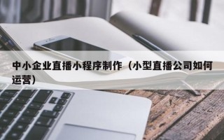 天津中小企业直播小程序制作（小型直播公司如何运营）