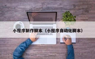 天津小程序制作脚本（小程序自动化脚本）